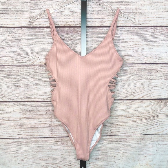 Victoria’s Secret Pink Cutout Sides Tank One Piece Swimsuit Size XS - Picture 1 of 13